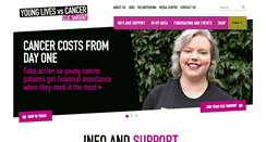 Desktop Screenshot of clicsargent.org.uk