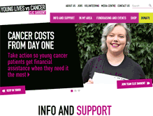 Tablet Screenshot of clicsargent.org.uk